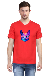 V Neck T-Shirt (Men) - Best Friend Fur Real (3 Colours)