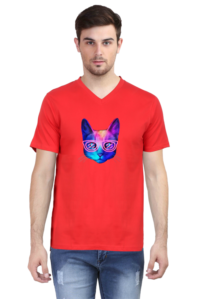 V Neck T-Shirt (Men) - Best Friend Fur Real (3 Colours)