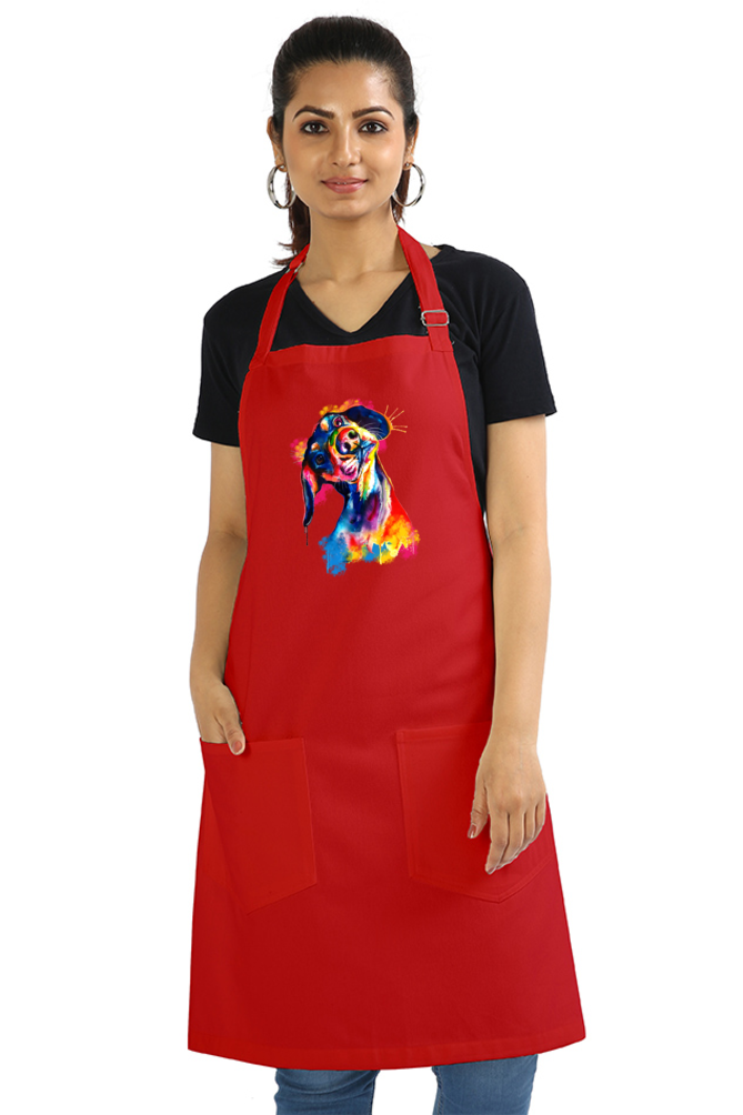 Tilted Head Rainbow Dog Apron (7 Colours)