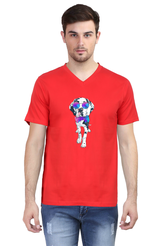 V Neck T-Shirt (Men) - Spot-tacular Treasure (6 Colours)