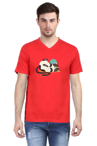 V Neck T-Shirt (Men) - Clawful Nap (4 Colours)