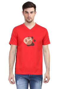 V Neck T-Shirt (Men) - Pawsitive Vibes (3 Colours)