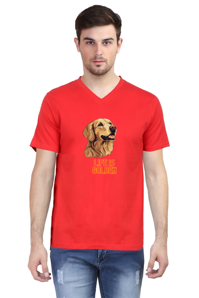V Neck T-Shirt (Men) - Retriever Royale (5 Colours)