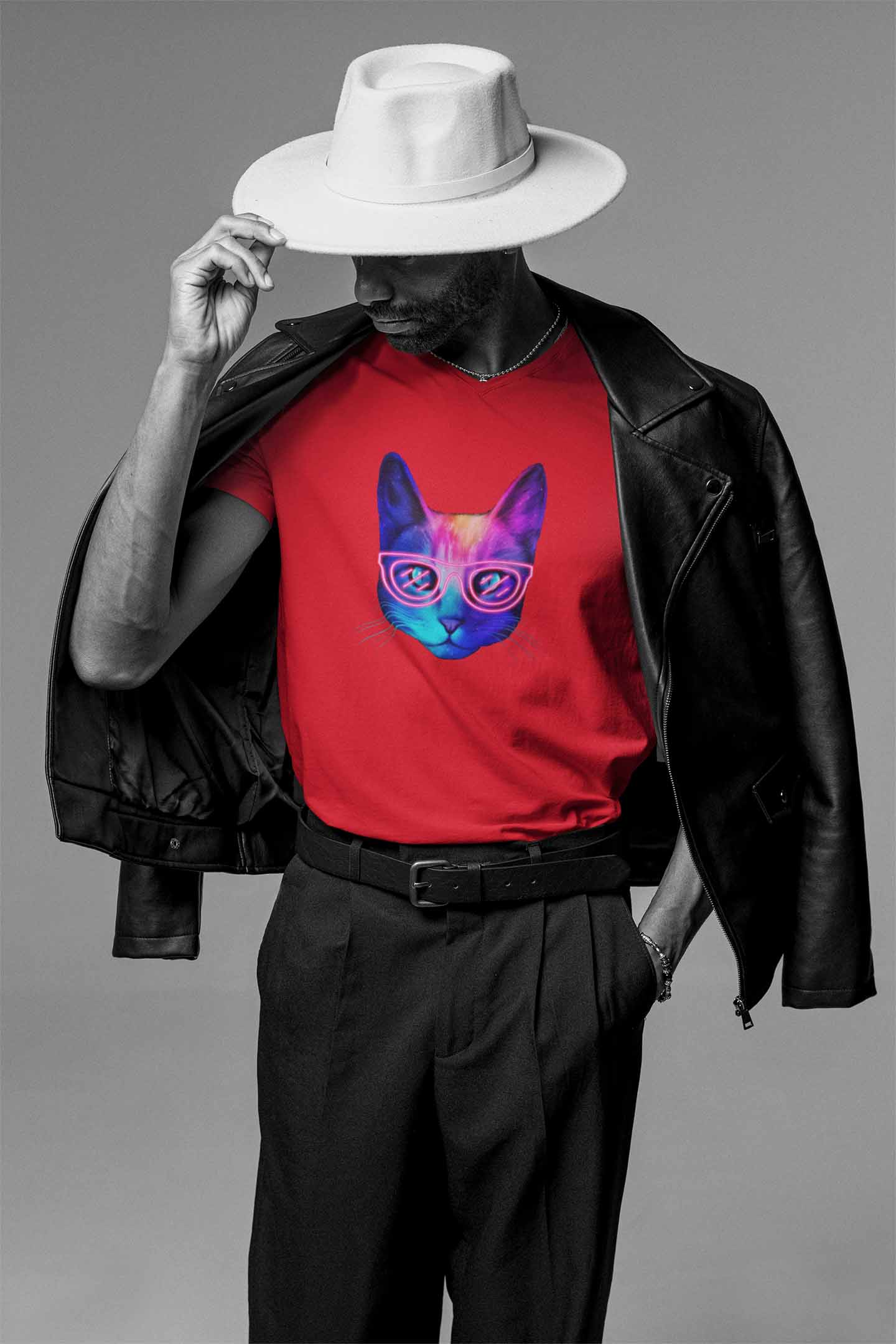 V Neck T-Shirt (Men) - Best Friend Fur Real (3 Colours)