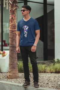 V Neck T-Shirt (Men) - Spot-tacular Treasure (6 Colours)