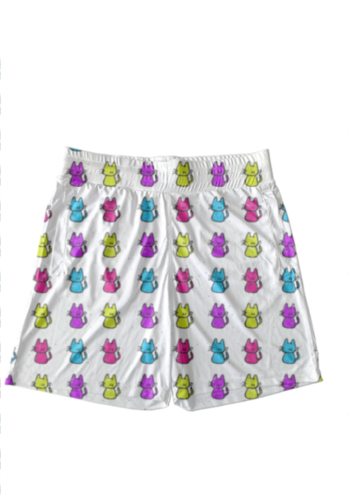 Cats In Colour Shorts
