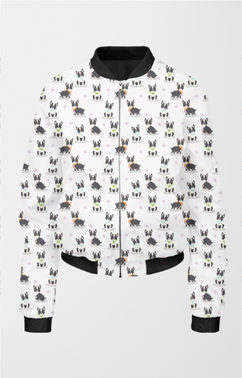 Bomber Jacket (Women) - French Bulldog Buddies