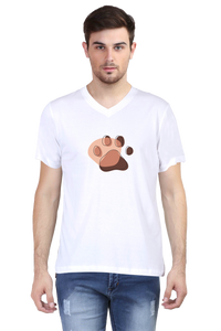 V Neck T-Shirt (Men) - Pawsitive Vibes (3 Colours)