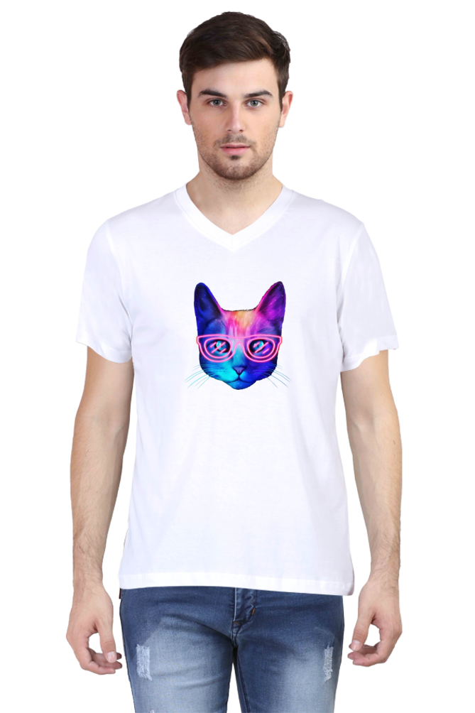 V Neck T-Shirt (Men) - Best Friend Fur Real (3 Colours)