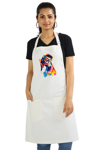 Tilted Head Rainbow Dog Apron (7 Colours)