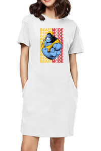 T-shirt Dress With Pockets - Beast Mode (3 Colours)