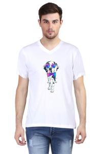 V Neck T-Shirt (Men) - Spot-tacular Treasure (6 Colours)