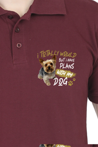 Polo Neck T-Shirt (Men) - Busy Yorkie (7 Colours)