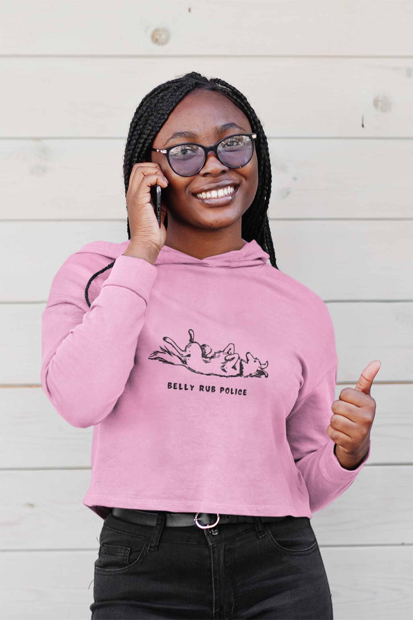Crop Hoodie (Women) - Belly Rub A Dub (3 Colours)