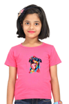 Round Neck T-Shirt (Girls) - Pawfectly Bright Hound (7 Colours)