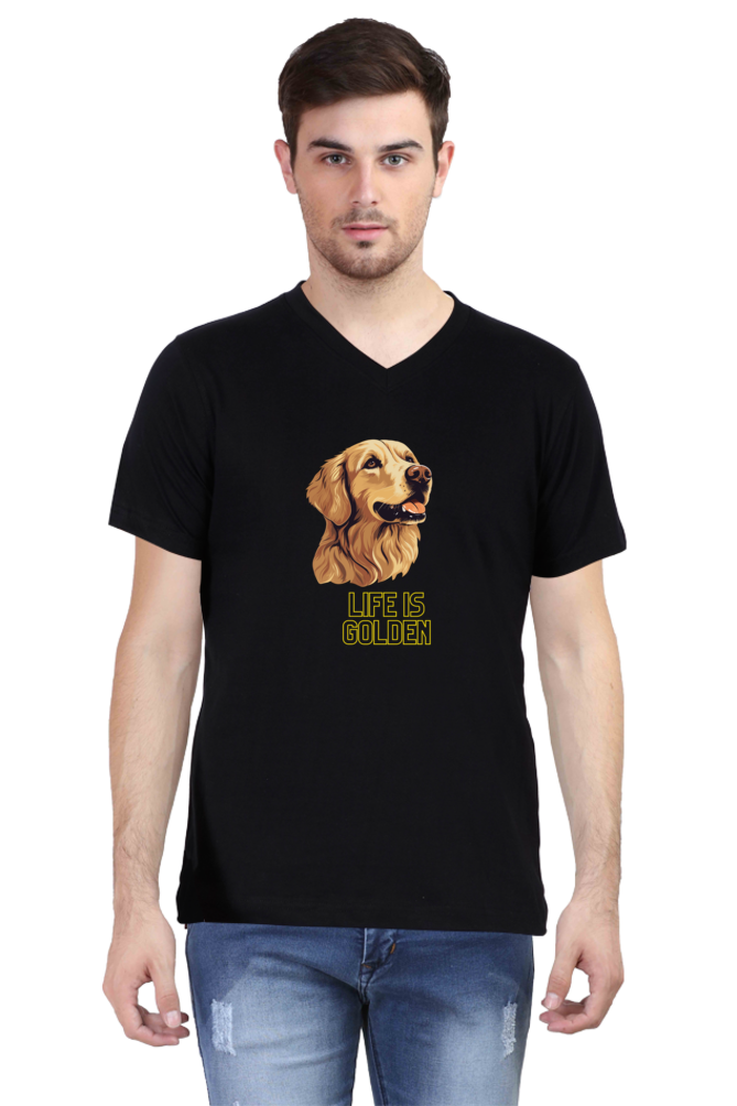 V Neck T-Shirt (Men) - Retriever Royale (5 Colours)