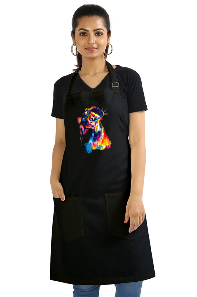 Tilted Head Rainbow Dog Apron (7 Colours)