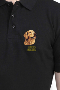 Polo Neck T-Shirt (Men) - Retriever Royale (8 Colours)