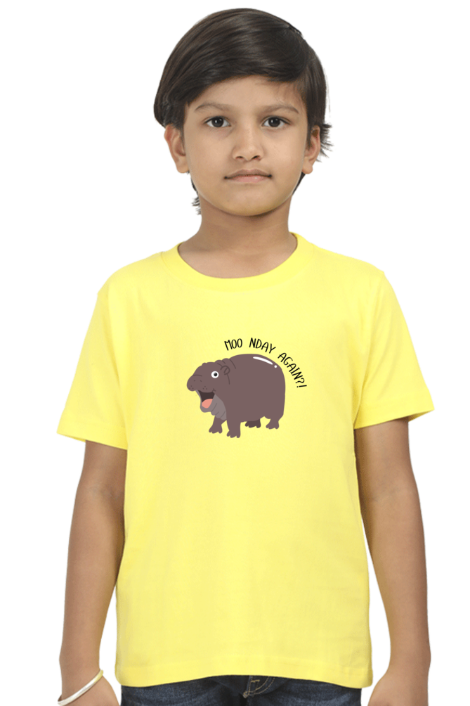 Round Neck T-Shirt (Boys) - Moo Nday Vibes (8 Colours)