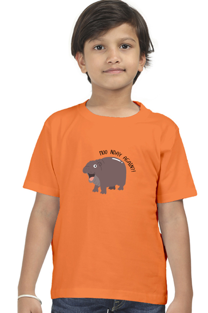Round Neck T-Shirt (Boys) - Moo Nday Vibes (8 Colours)