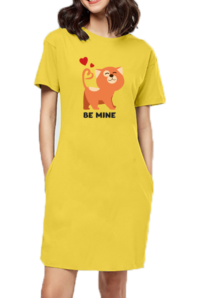 T-shirt Dress With Pockets - Be Mine Valentine (3 Colours)