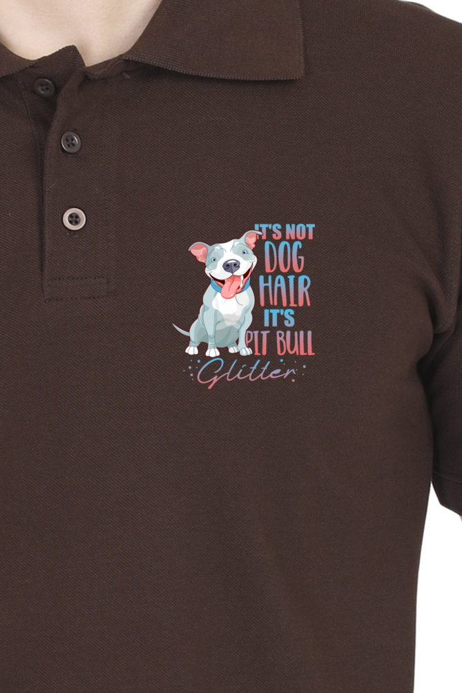 Polo Neck T-Shirt (Men) - Pitbull Glitter (7 Colours)
