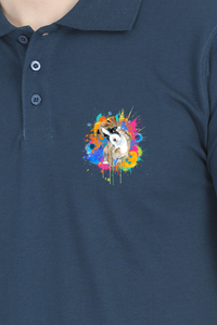 Polo Neck T-Shirt (Men) - Splashes Of Joy Puppy (11 Colours)