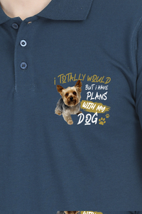 Polo Neck T-Shirt (Men) - Busy Yorkie (7 Colours)