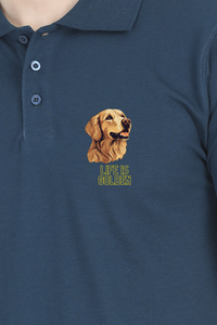 Polo Neck T-Shirt (Men) - Retriever Royale (8 Colours)