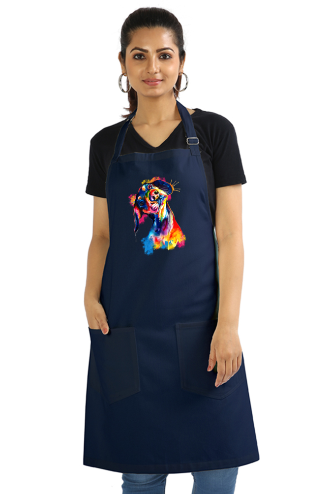 Tilted Head Rainbow Dog Apron (7 Colours)