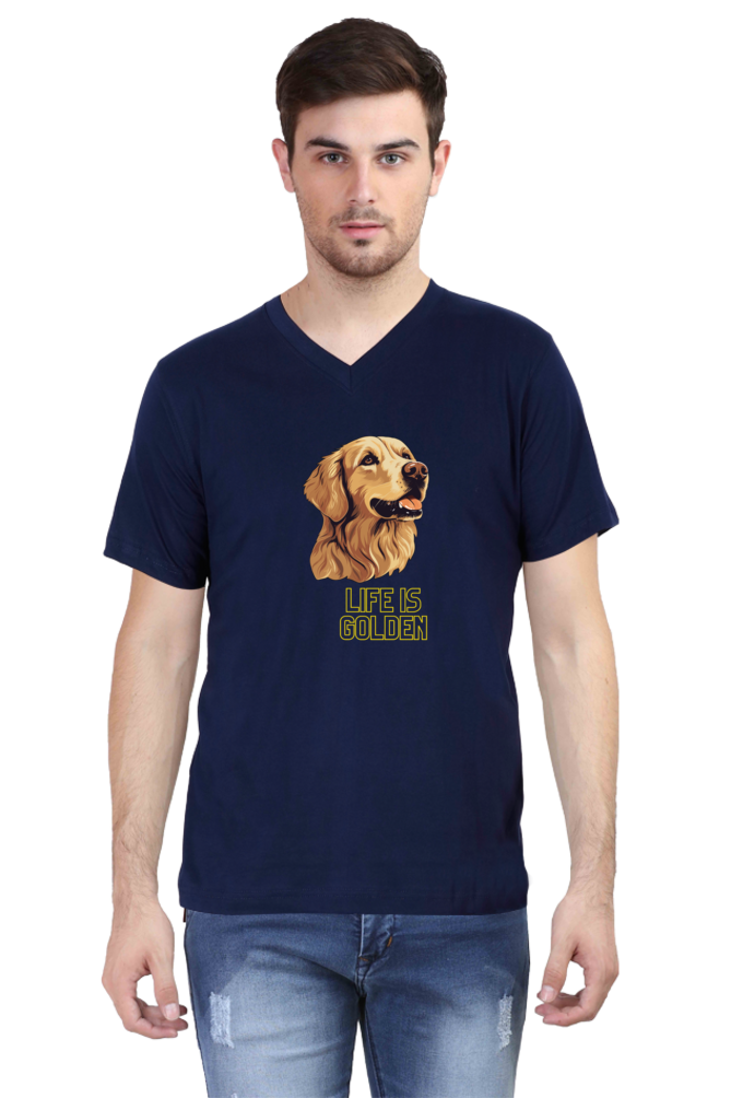V Neck T-Shirt (Men) - Retriever Royale (5 Colours)