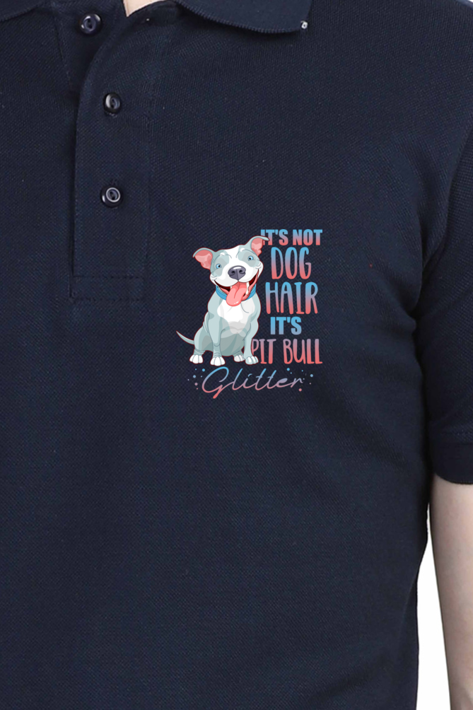 Polo Neck T-Shirt (Men) - Pitbull Glitter (7 Colours)
