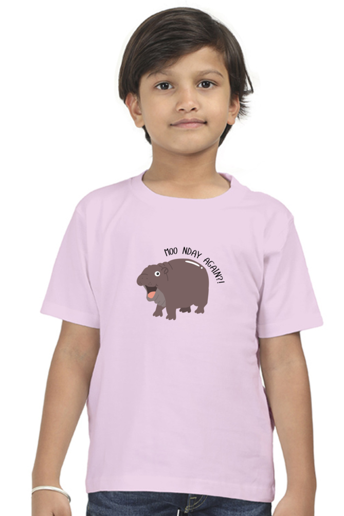 Round Neck T-Shirt (Boys) - Moo Nday Vibes (8 Colours)