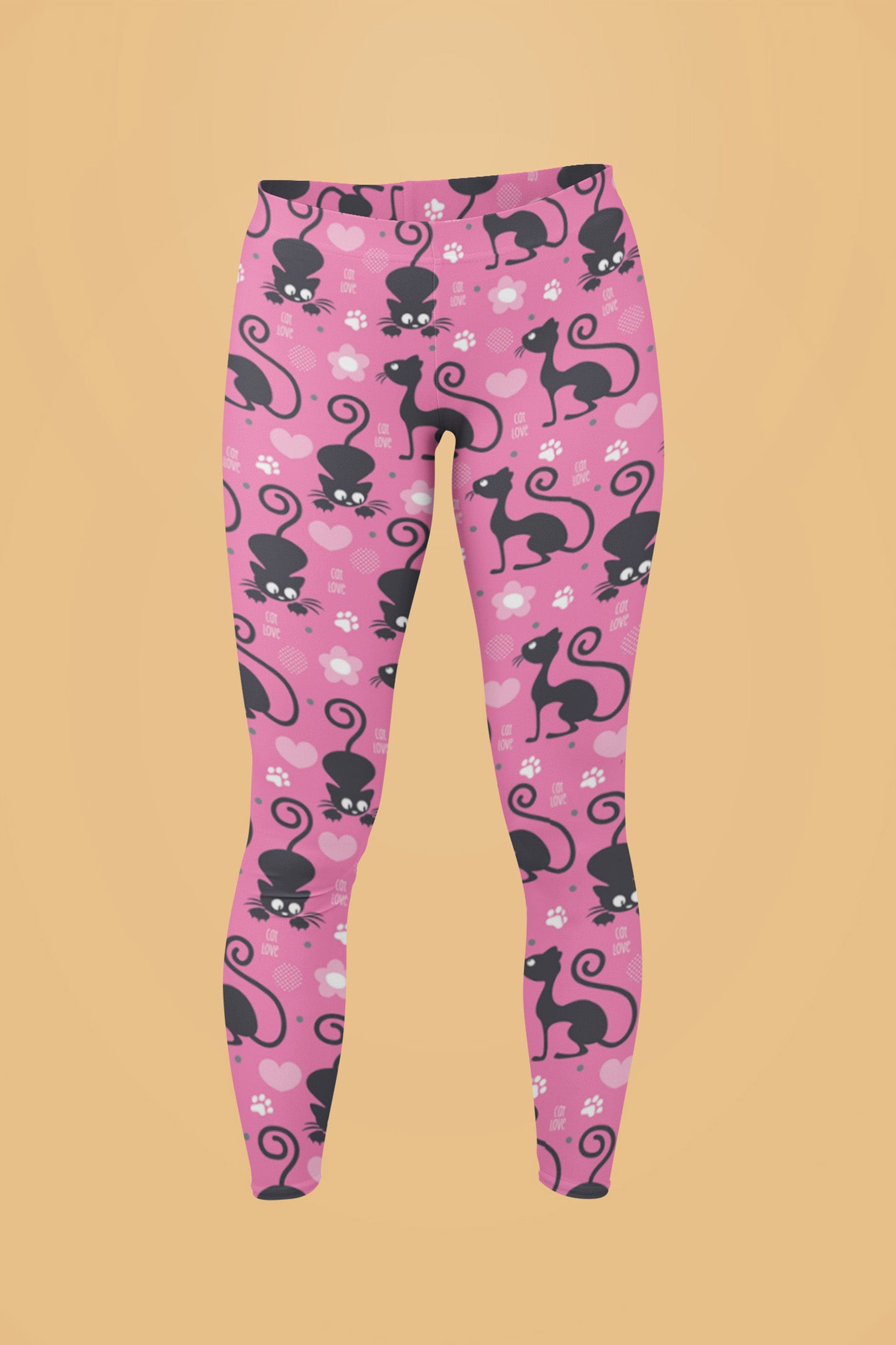 Leggings (Women) - Purrfectly Pink