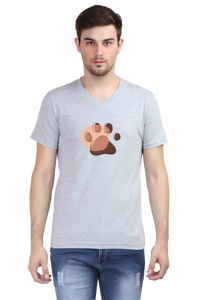 V Neck T-Shirt (Men) - Pawsitive Vibes (3 Colours)