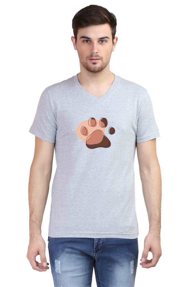 V Neck T-Shirt (Men) - Pawsitive Vibes (3 Colours)