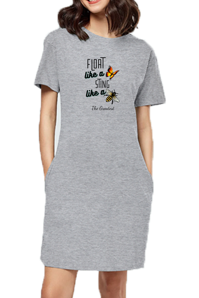 T-shirt Dress With Pockets - Bee The Greatest (3 Colours)