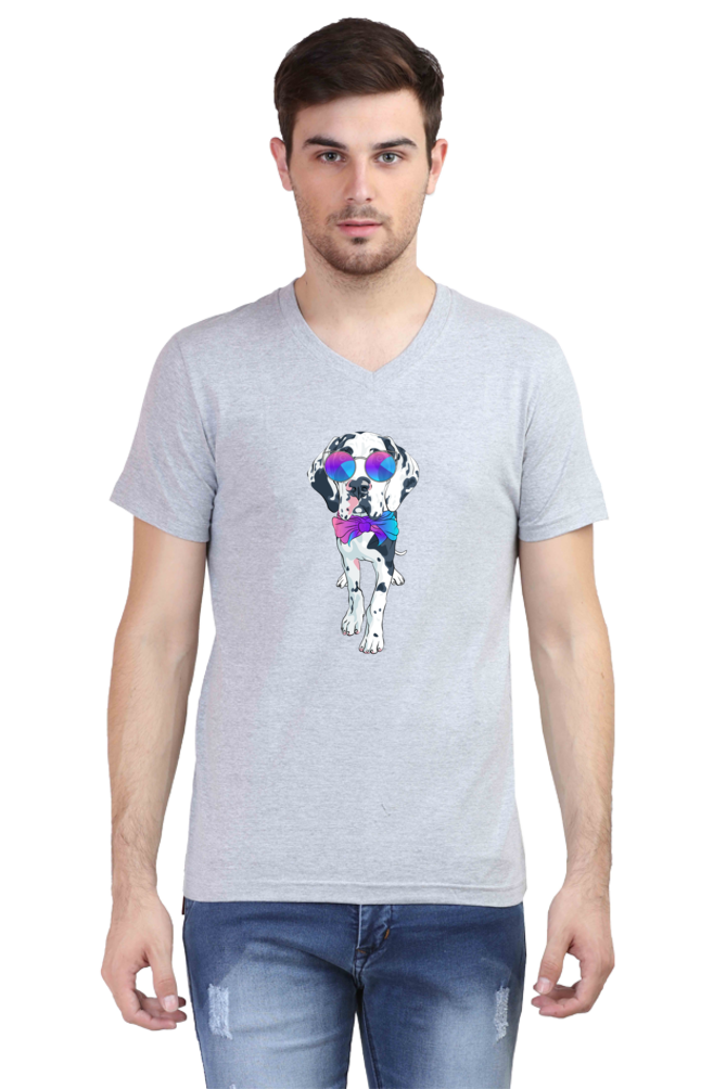 V Neck T-Shirt (Men) - Spot-tacular Treasure (6 Colours)