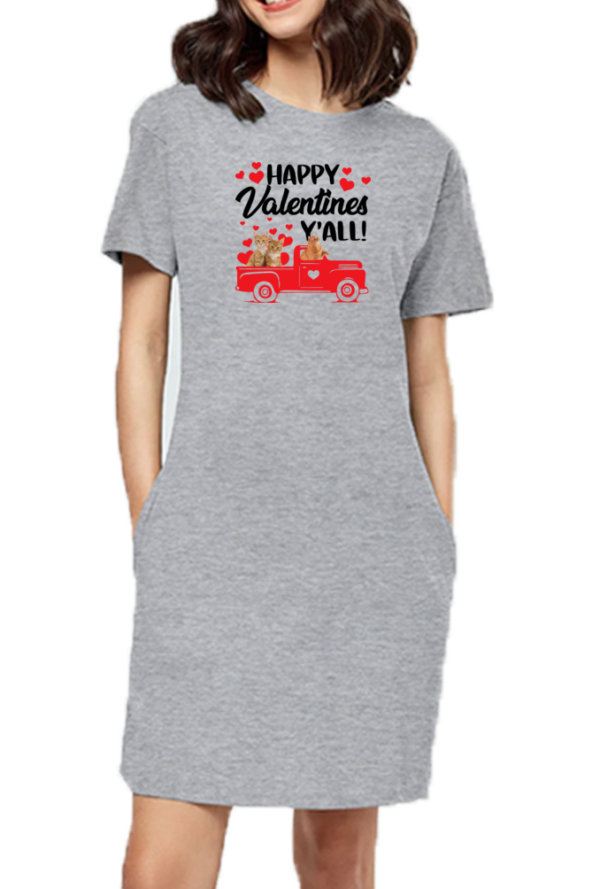 T-shirt Dress With Pockets - Valentine's Day Special (3 Colours)