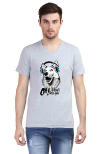 V Neck T-Shirt (Men) - Howl You Doing? (2 Colours)