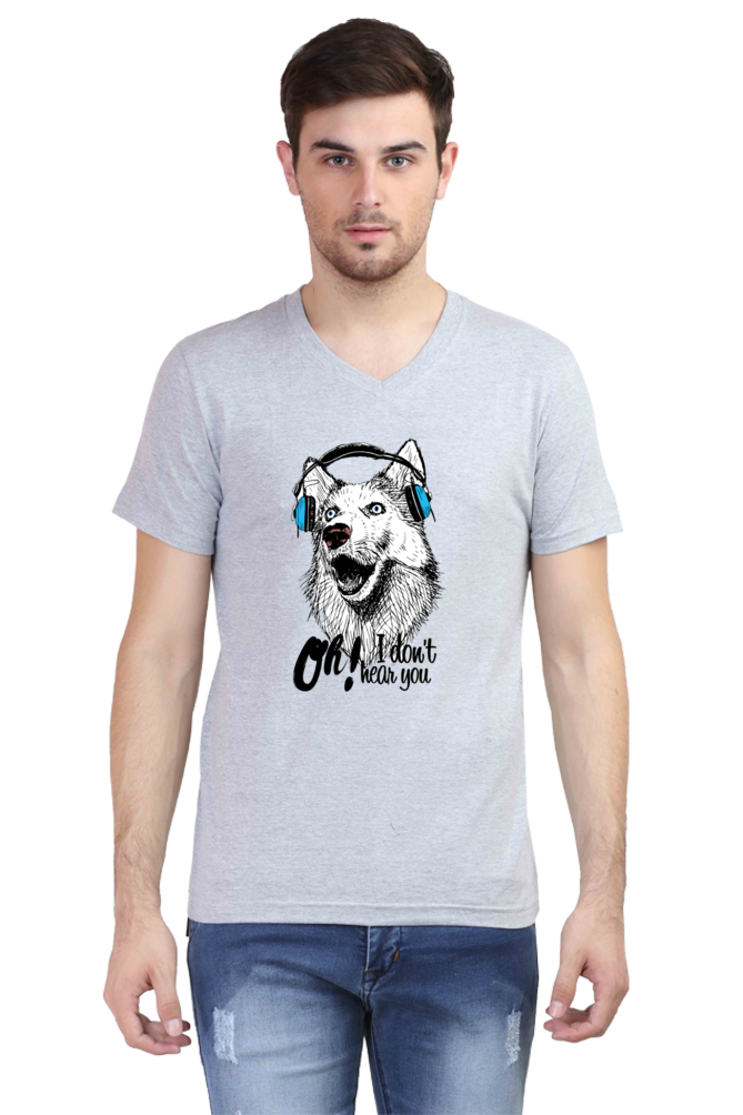 V Neck T-Shirt (Men) - Howl You Doing? (2 Colours)