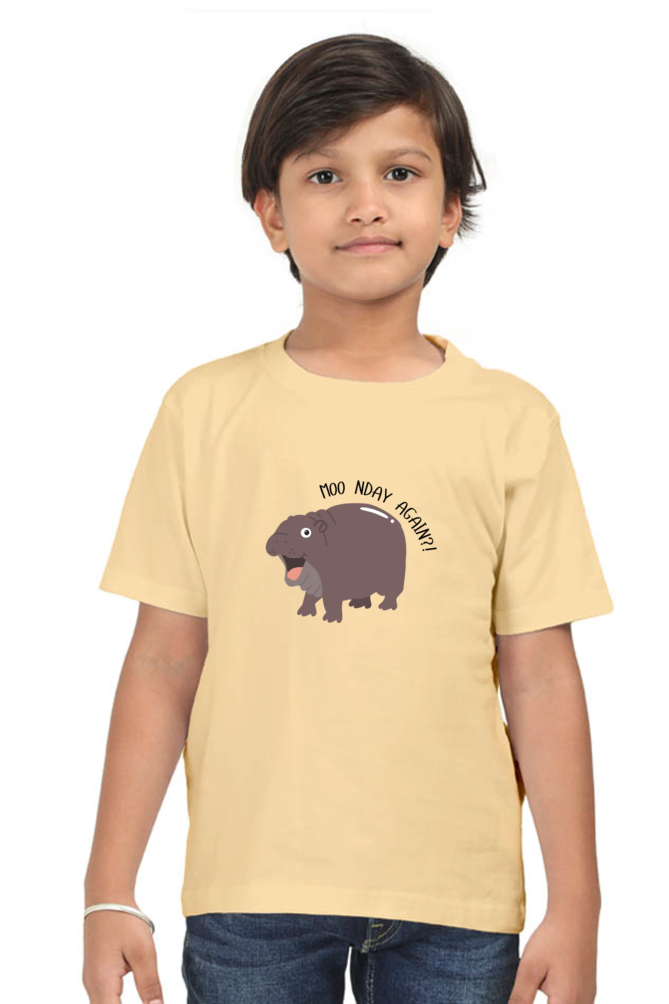 Round Neck T-Shirt (Boys) - Moo Nday Vibes (8 Colours)