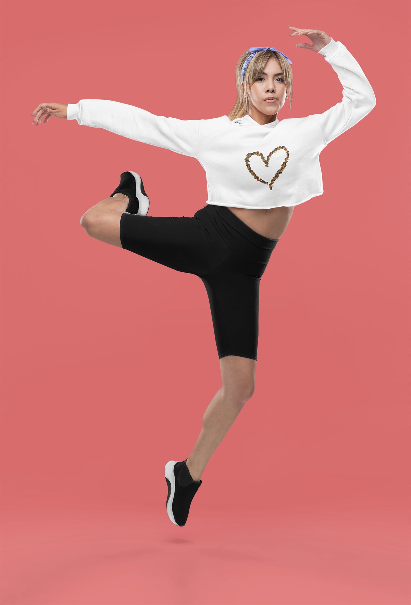 Crop Hoodie (Women) - Dachshund Hearts (6 Colours)