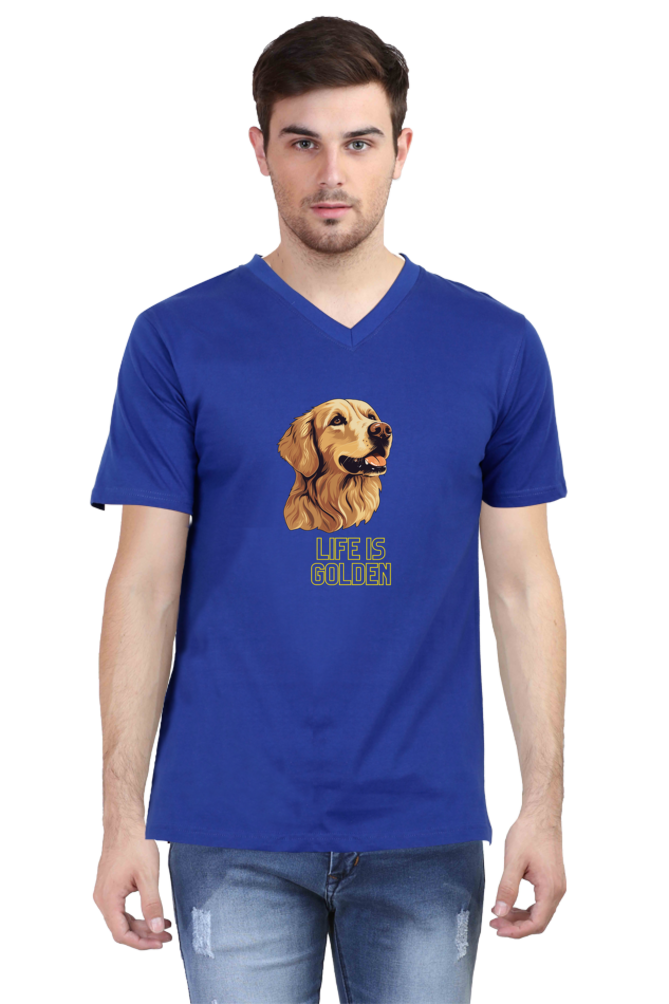 V Neck T-Shirt (Men) - Retriever Royale (5 Colours)