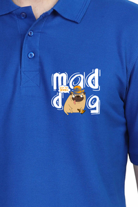 Polo Neck T-Shirt (Men) - Pizza Pug (8 Colours)