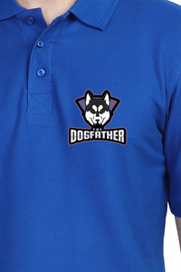 Polo Neck T-Shirt (Men) - The Dogfather Husky (11 Colours)
