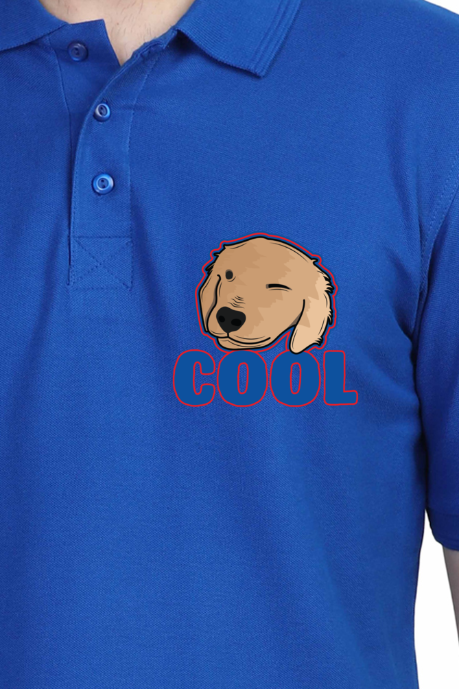 Polo Neck T-Shirt (Men) - Labra-dorable (10 Colours)
