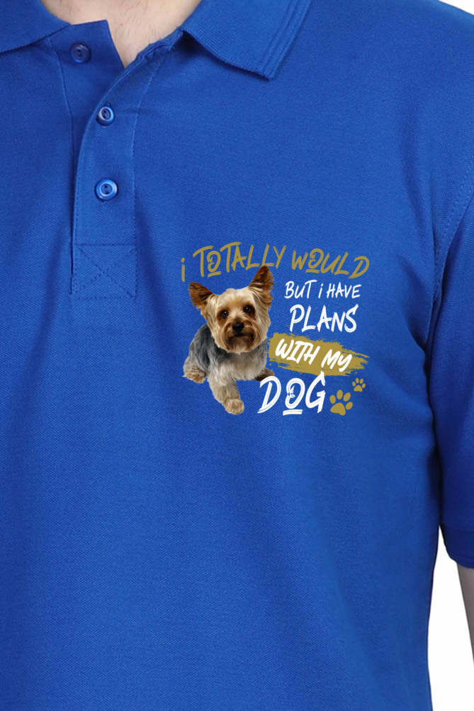 Polo Neck T-Shirt (Men) - Busy Yorkie (7 Colours)