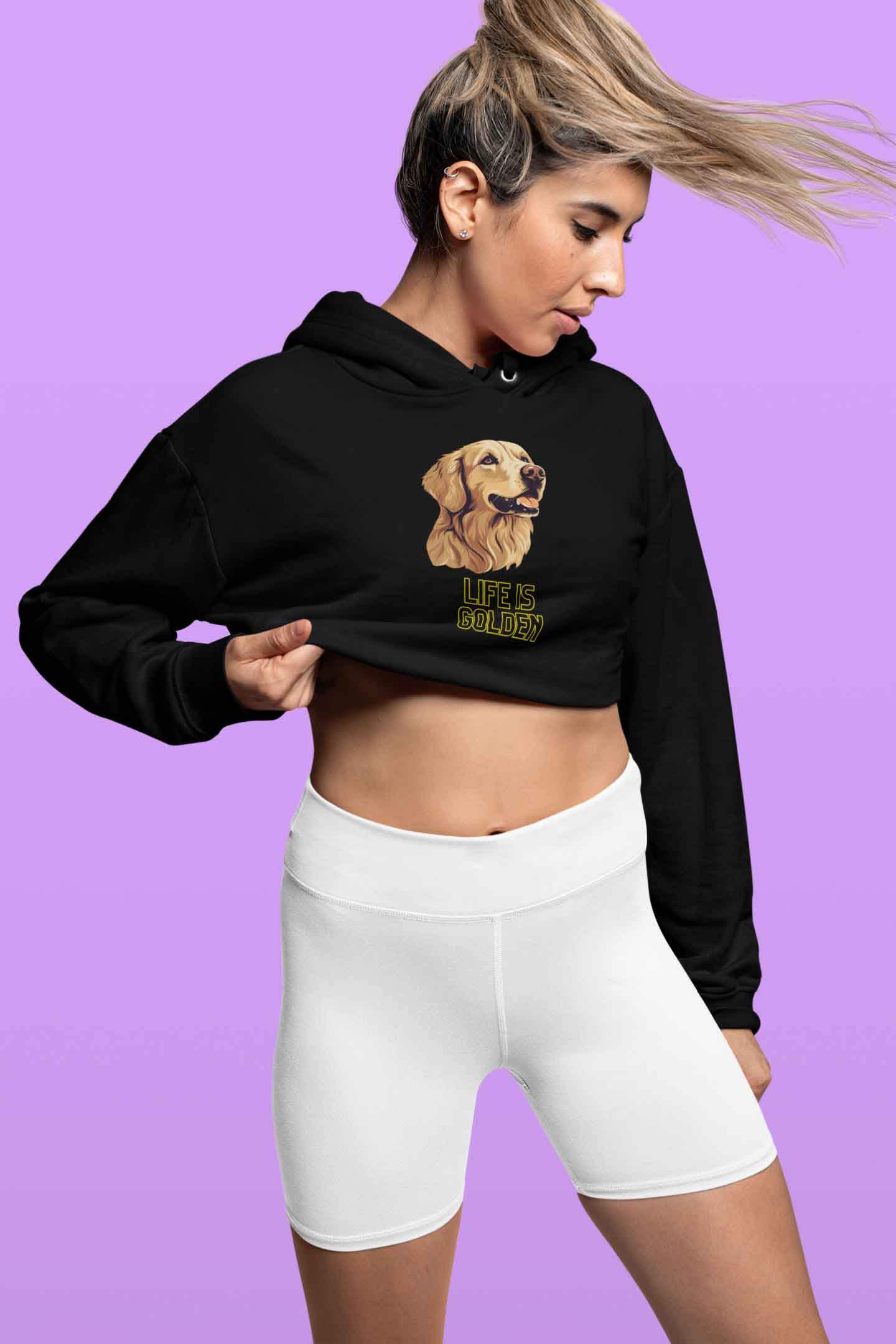 Crop Hoodie (Women) - Retriever Royale (5 Colours)