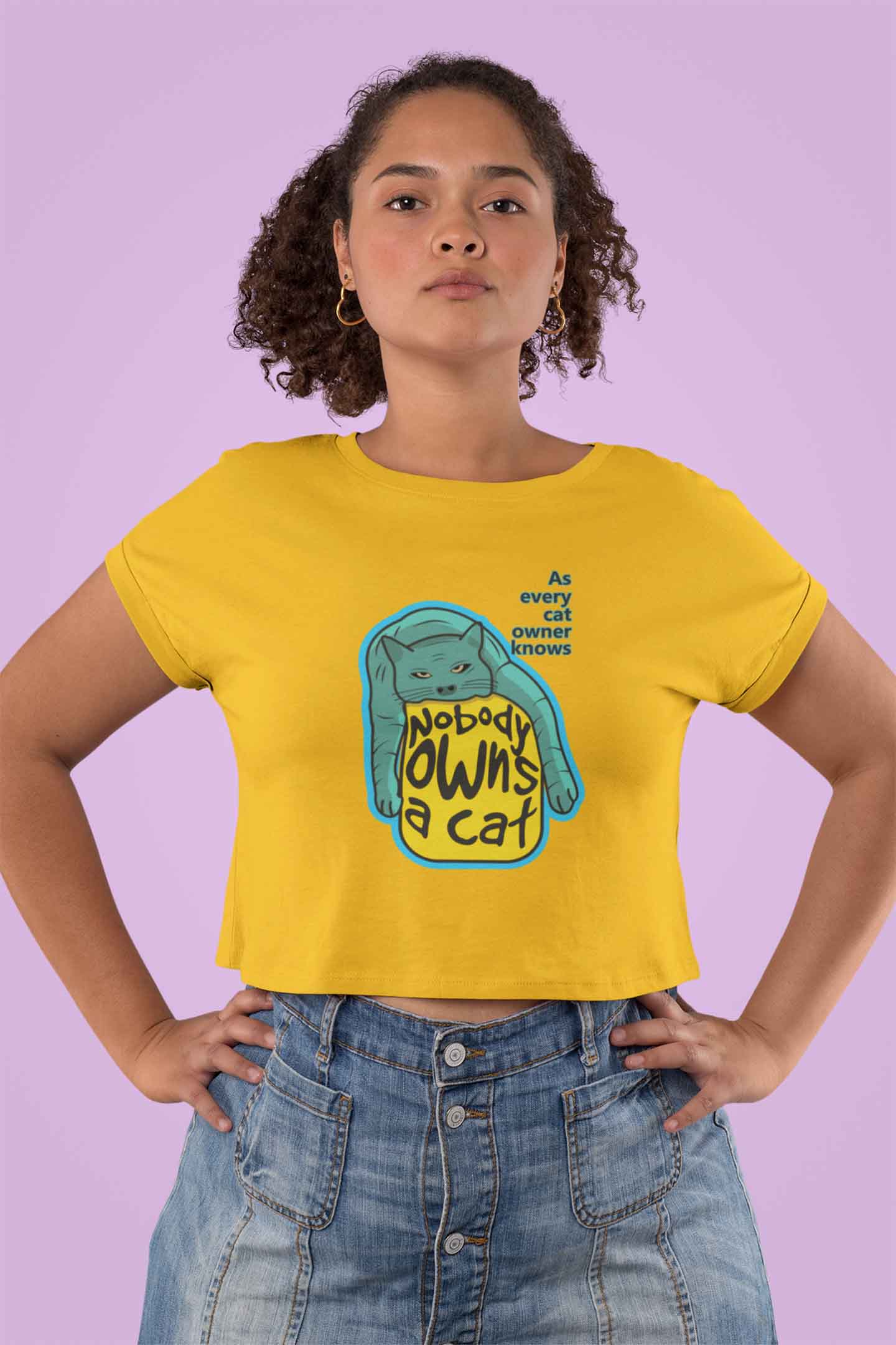 Crop Top (Women) - Cat-titude (8 Colours)